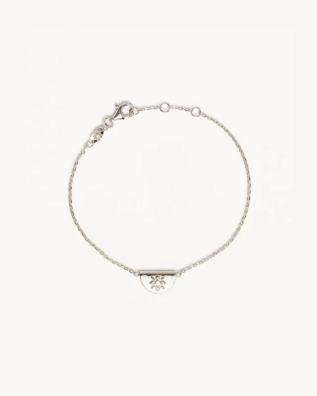 Sterling Silver Lotus Bracelet