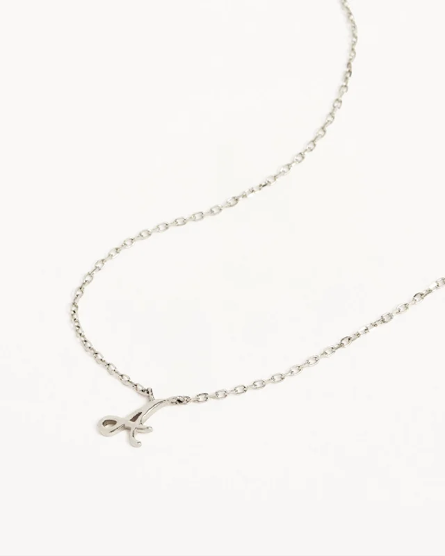 Sterling Silver Love Letter Necklace