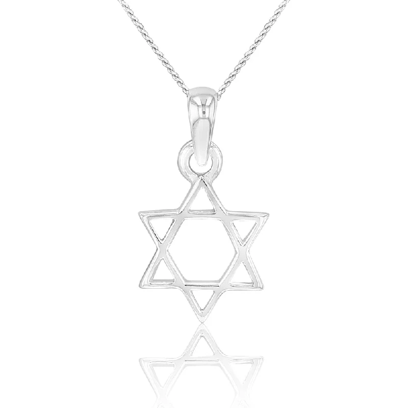 Sterling Silver Star of David Pendant