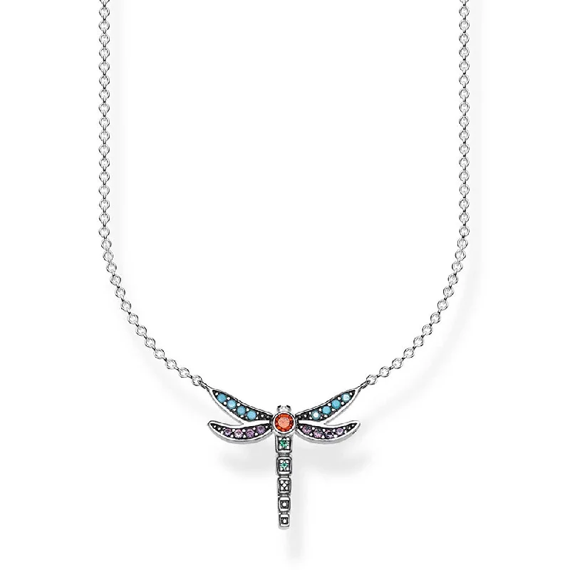 Sterling Silver thomas Sabo Paradise Dragonfly Necklace