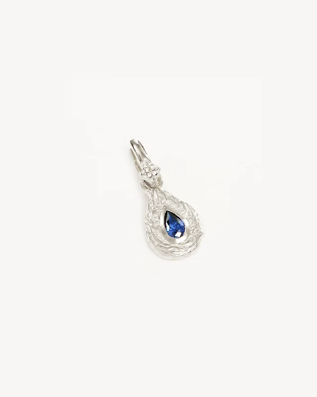 Sterling Silver With Love Birthstone Annex Link Pendant - September