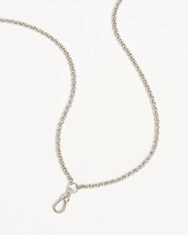 Sterling Silver Your Story Albert Clasp Necklace