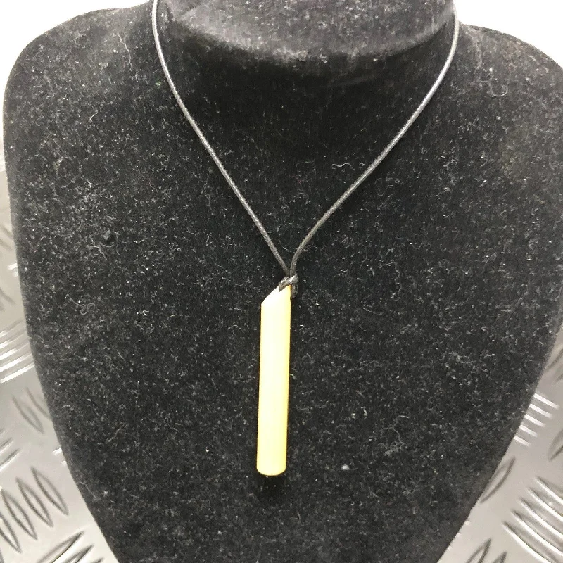 Bamboo Breath Straw  - Mindful Breathing Unisex Necklace