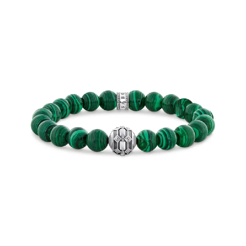 Thomas Sabo Crocodile Rock Malachite 19cm Bracelet