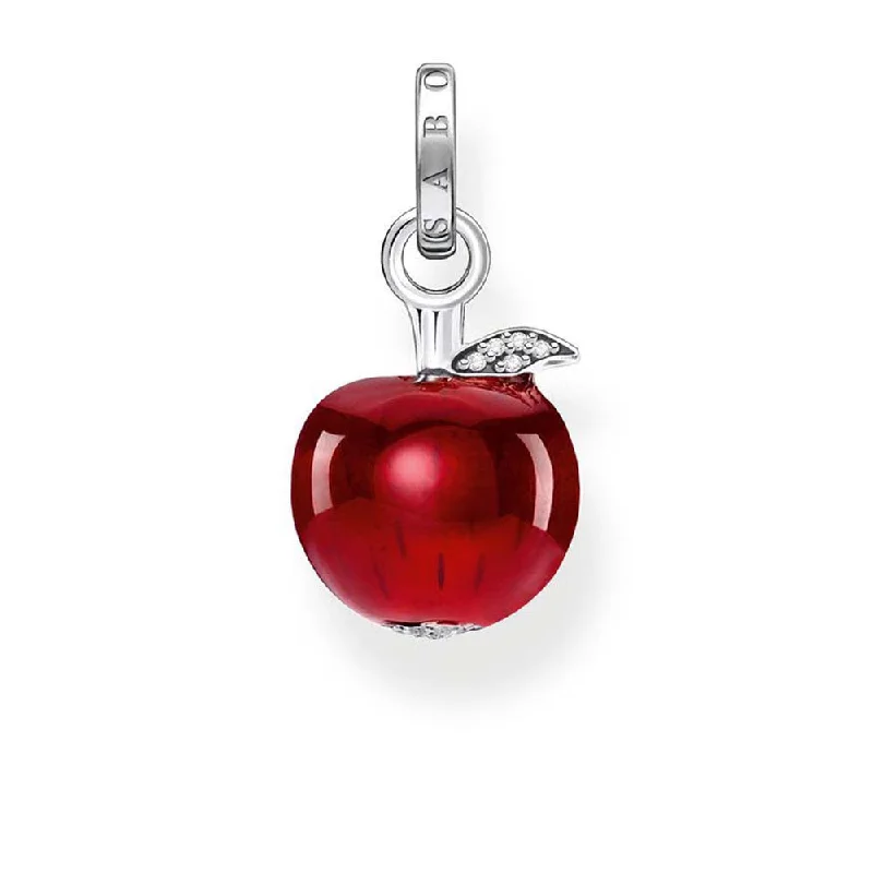 Thomas Sabo Magic Garden Sterling Silver Red Apple Pendant