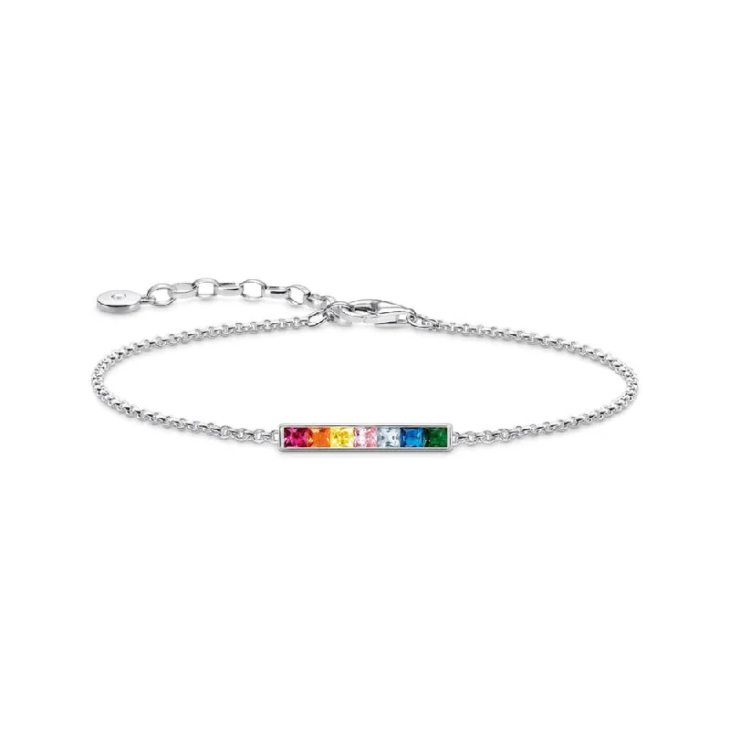 Thomas Sabo Rainbow Heritage Bar 16-19cm Adjustable Bracelet