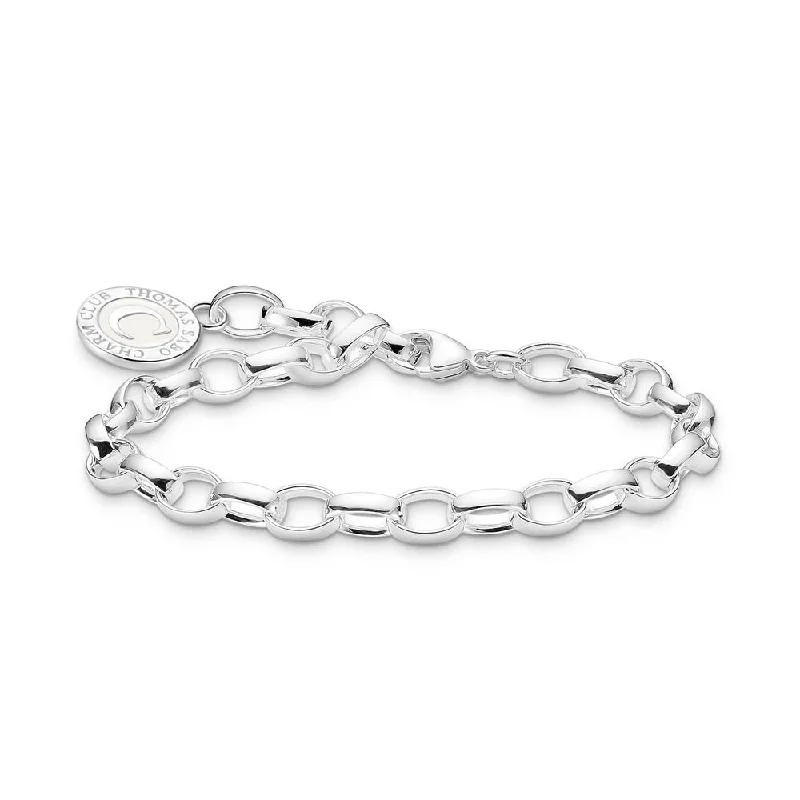 Thomas Sabo Sterling Silver Charmista Chunky Belcher 17cm Bracelet