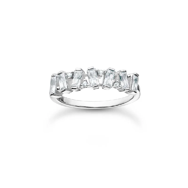 Thomas Sabo Sterling Silver Dancing CZ Ring