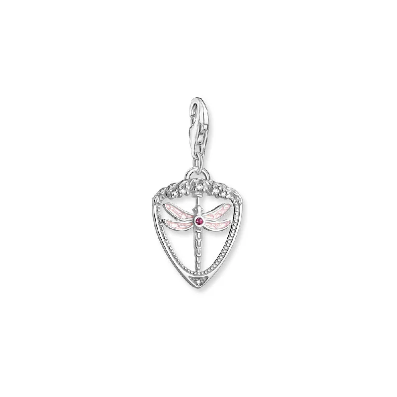 Thomas Sabo Sterling Silver Dragonfly Rotating Emblem Pendant