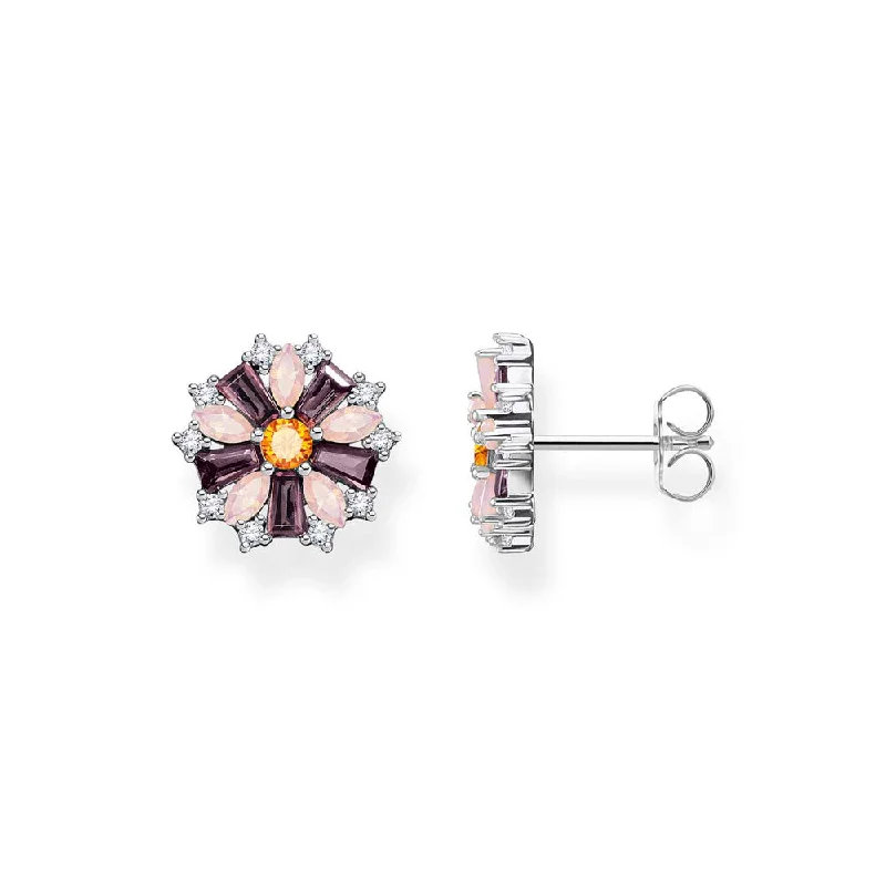 Thomas Sabo Sterling Silver Magic Garden Flower Stud Earrings