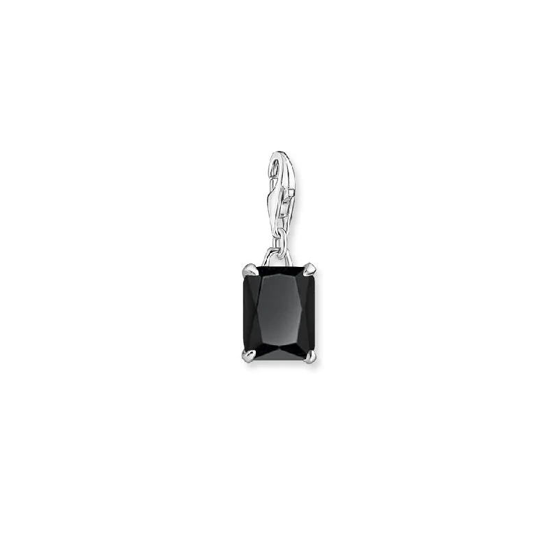 Thomas Sabo Sterling Silver Onyx Jewel Small Pendant