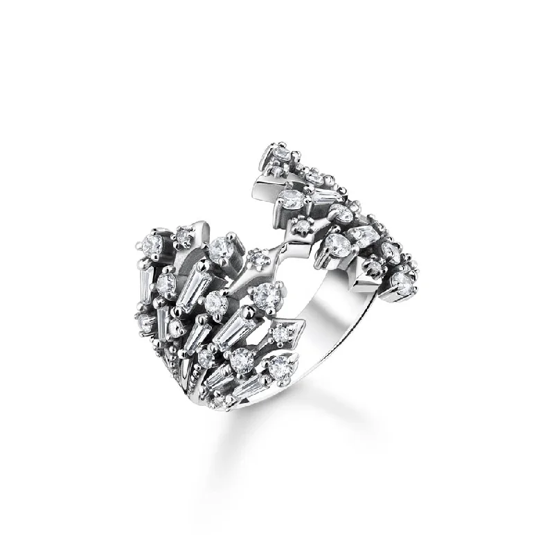 Thomas Sabo Sterling Silver Rise And Shine CZ Crystal Ring