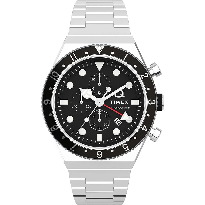 Timex Q TW2V69800 GMT Chronograph Mens Watch