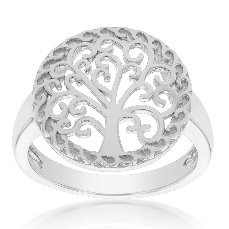 Sterling Silver Tree Of Life Ring